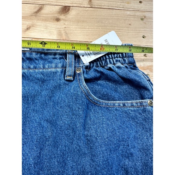 LL Bean Women's Jeans Size 20 Regular Stonewashed Elastic Waist Mom Jeans - Picture 4 of 5